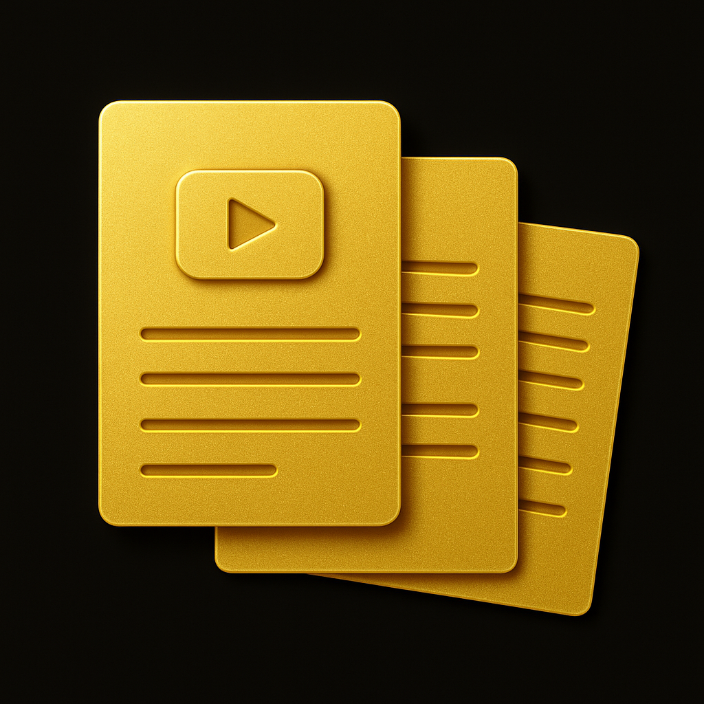 Cartões dourados - valor